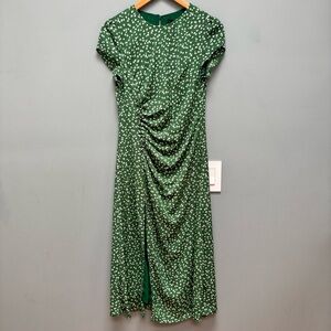 O.P.T. Green Midi Short Sleeve Dress S